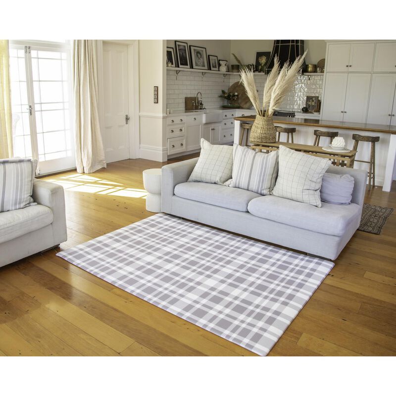 Little Finch Homepark Check Floor Mat - Large image number 3